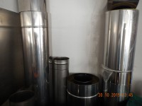 Aufsatz, Rotovent, Aspiromat, Kaminverlängerung, Rauchfangverlängerung Rauchfangverlängerung, Edelstahl Aufsatz